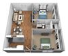 2 Bed/1.5 Bath LUX